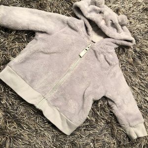 Furry grey jacket w/ ears